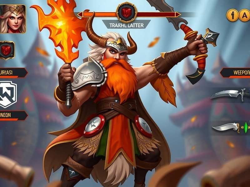 Brave Ginger Warrior combat system showing weapon combinations